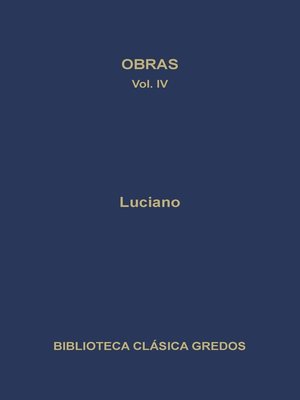 cover image of Obras IV